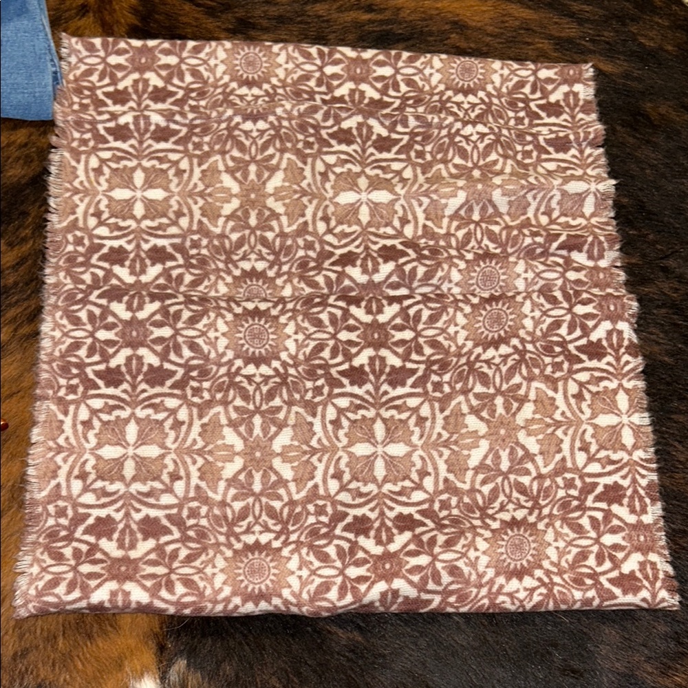 Brown and Cream Patterned Fabric